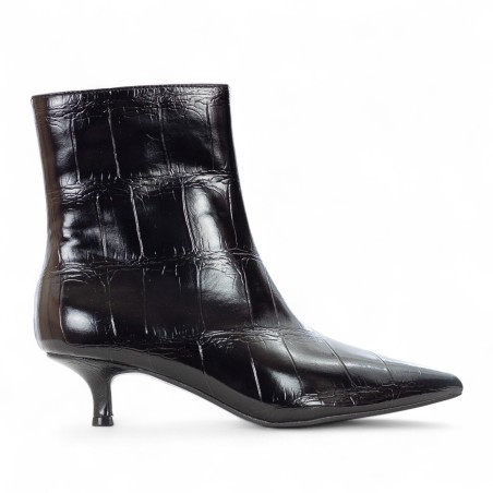 EXÉ - Bedruckte Kunstlederstiefelette mit Reißverschluss