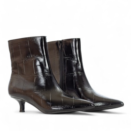 EXÉ - Printed faux leather ankle boot with zipper EXÉ - Printed faux leather ankle boot with zipper