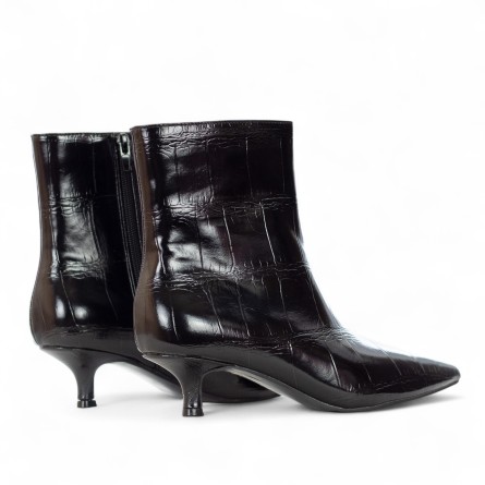 EXÉ - Printed faux leather ankle boot with zipper EXÉ - Printed faux leather ankle boot with zipper
