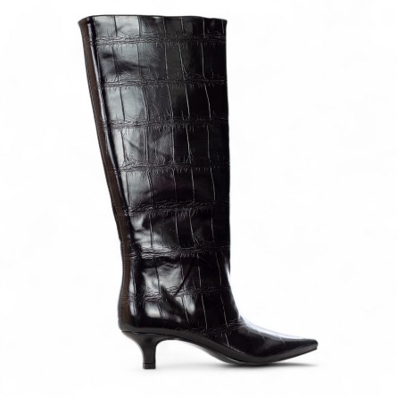 EXÉ - Stivale in ecopelle stampata con zip