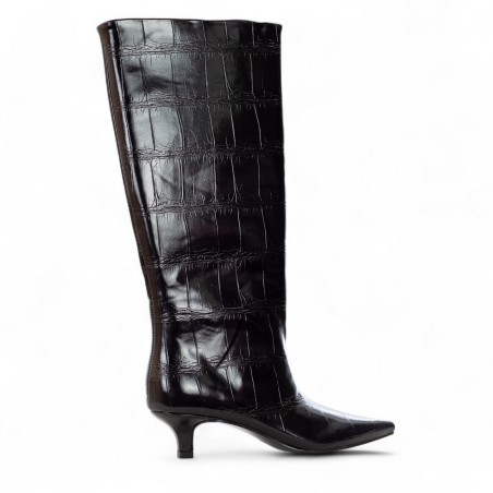 EXÉ - Bedruckter Stiefel aus Kunstleder mit Reißverschluss