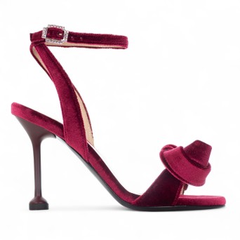 G.P. BOLOGNA - Sandal velvet with bow