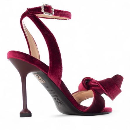 G.P. BOLOGNA - Sandal velvet with bow G.P. BOLOGNA - Sandal velvet with bow