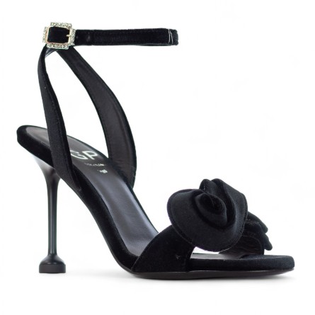 G.P. BOLOGNA - Sandal velvet with bow G.P. BOLOGNA - Sandal velvet with bow