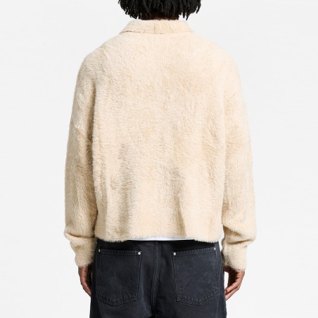RETERNITY - Polo Événie Reversible Clair Furry Knit