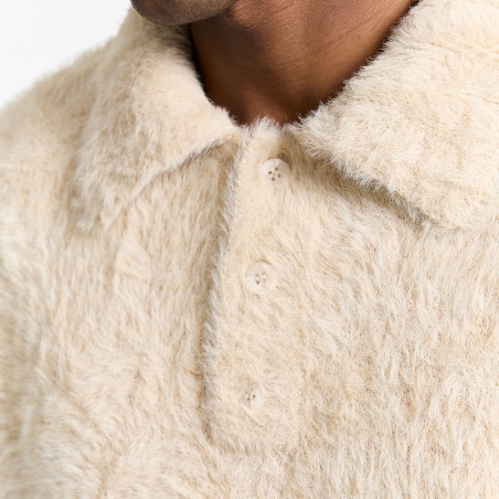 RETERNITY - Polo Événie Reversible Clair Furry Knit