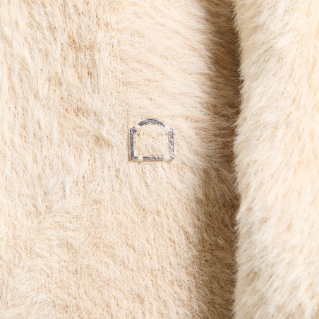 RETERNITY - Polo Événie Reversible Clair Furry Knit