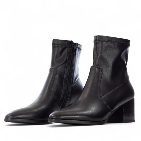 UMA PARKER - Faux Leather Ankle Boot with Zip