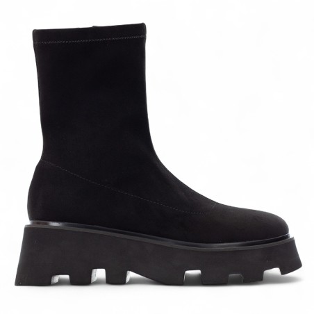 UMA PARKER - Bottines en daim écologique avec fermeture éclair