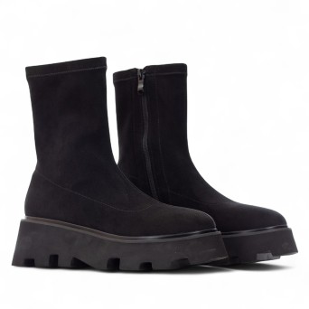 UMA PARKER - Eco-Wildlederstiefelette mit Reißverschluss 2