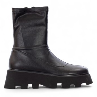 UMA PARKER - Öko-Lederstiefelette mit Reißverschluss