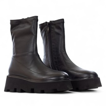 UMA PARKER - Öko-Lederstiefelette mit Reißverschluss 2