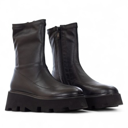 UMA PARKER - Öko-Lederstiefelette mit Reißverschluss UMA PARKER - Öko-Lederstiefelette mit Reißverschluss