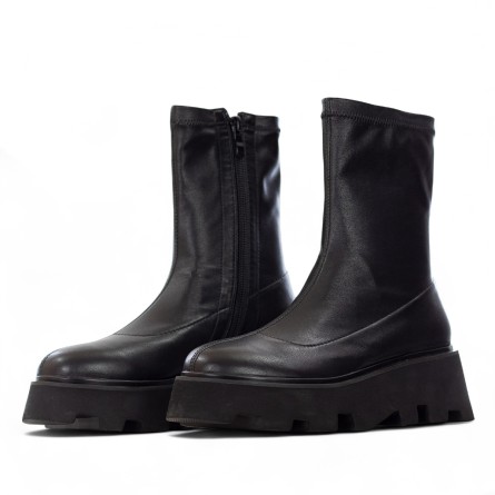 UMA PARKER - Öko-Lederstiefelette mit Reißverschluss UMA PARKER - Öko-Lederstiefelette mit Reißverschluss