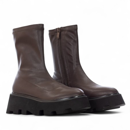 UMA PARKER - Bottines en faux cuir avec fermeture éclair