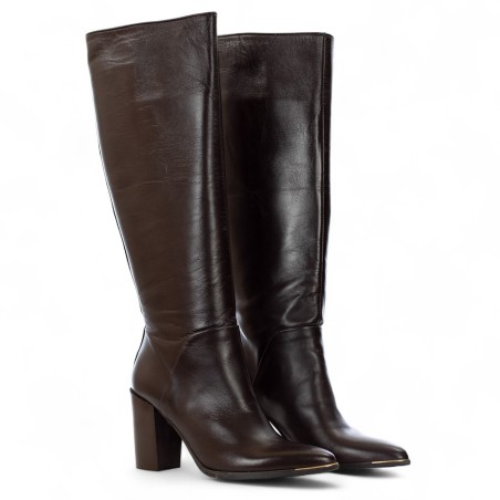 ANCAMY - Bota larga de piel