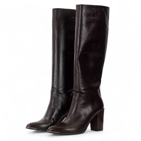 ANCAMY - Bottes longues en cuir