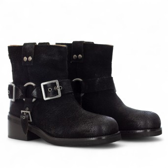 CORAL BLUE - Bottines vintage en daim 2