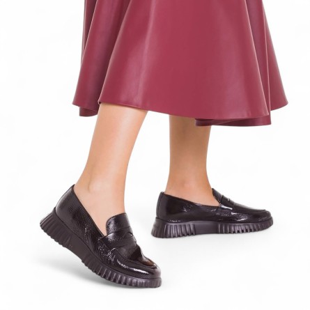 WONDERS - Mocassin en cuir verni