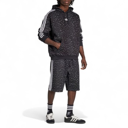 ADIDAS ORIGINALS - Felpa con cappuccio Leo All Over Print Loose ADIDAS ORIGINALS - Felpa con cappuccio Leo All Over Print Loose