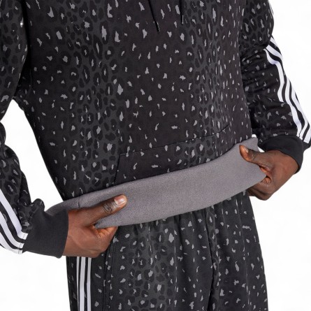 ADIDAS ORIGINALS - Felpa con cappuccio Leo All Over Print Loose ADIDAS ORIGINALS - Felpa con cappuccio Leo All Over Print Loose