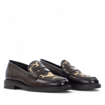 CARMENS PADOVA - Mocasín de piel y pelo de potro animalier 2