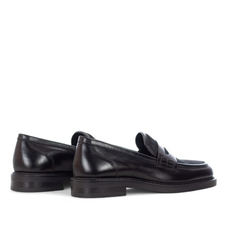 CARMENS PADOVA - Mocassino in pelle e pony hair