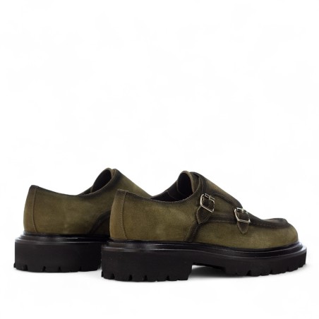 MARECHIARO 1962 - Mocasín vintage de ante con doble hebilla