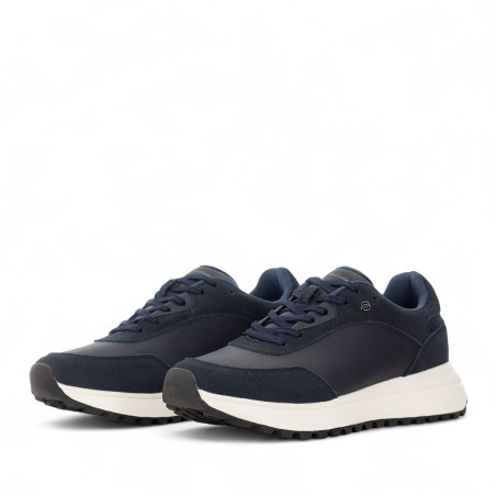 PIQUADRO - Baskets en cuir avec logo