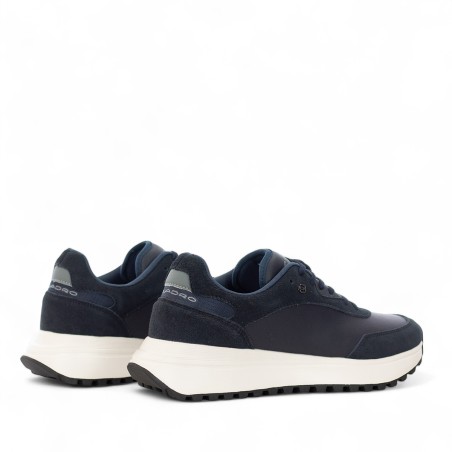 PIQUADRO - Zapatillas de piel con logotipo