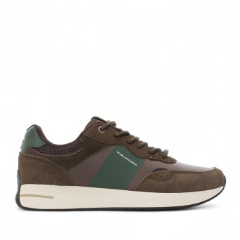 PIQUADRO - Leather Sneakers with Logo