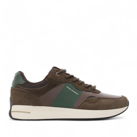 PIQUADRO - Leather Sneakers with Logo