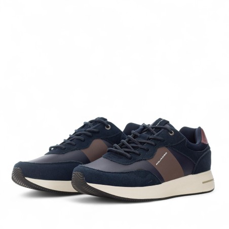 PIQUADRO - Leather Sneakers with Logo