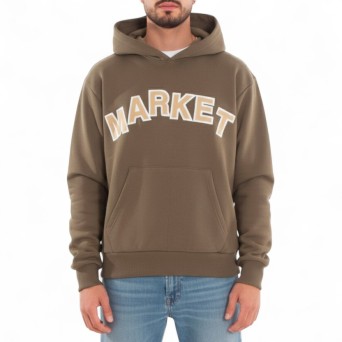 MARKET - Felpa con Cappuccio e Logo