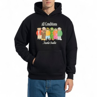 MARKET - Felpa con Cappuccio e Logo