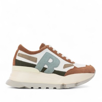 RUCOLINE - Leather Sneakers with Logo