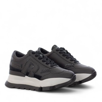 RUCOLINE - Baskets en cuir avec logo 2