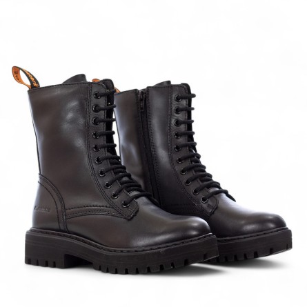 SHOOTERS - Bottines en cuir avec fermeture éclair