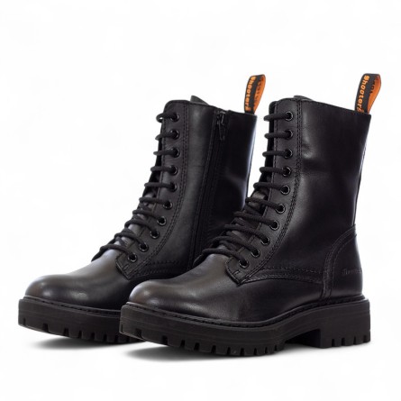 SHOOTERS - Bottines en cuir avec fermeture éclair