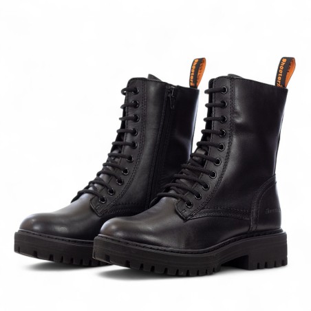 SHOOTERS - Bottines en cuir avec fermeture éclair