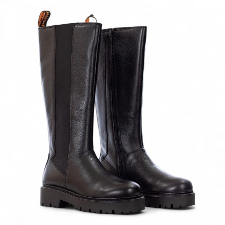 SHOOTERS - Leather Boot with Zip