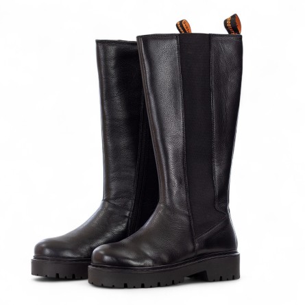 SHOOTERS - Bottes en cuir avec fermeture éclair