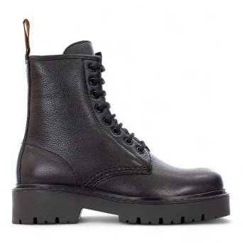 SHOOTERS - Bottines en cuir avec fermeture éclair