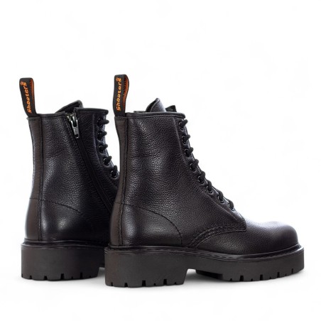 SHOOTERS - Bottines en cuir avec fermeture éclair