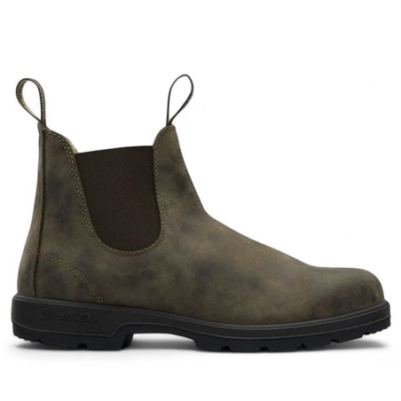 BLUNDSTONE - Beatles Rustic Brown Leather & Brown Elastic