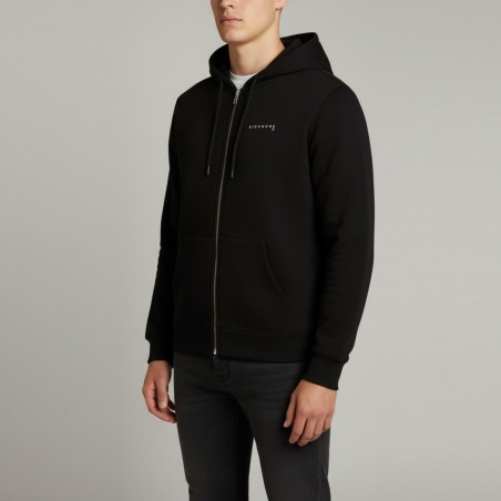JOHN RICHMOND - Felpa con zip e cappuccio in cotone