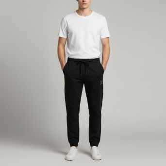JOHN RICHMOND - Pantalon joggin dikod en coton avec bandes logo