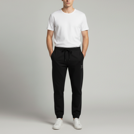 JOHN RICHMOND - Pantalon joggin dikod en coton avec bandes logo