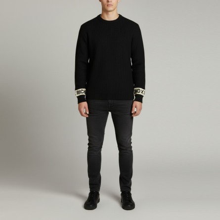 JOHN RICHMOND - Maglia con logo lettering su maniche