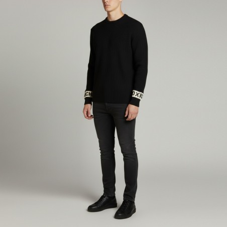 JOHN RICHMOND - Maglia con logo lettering su maniche